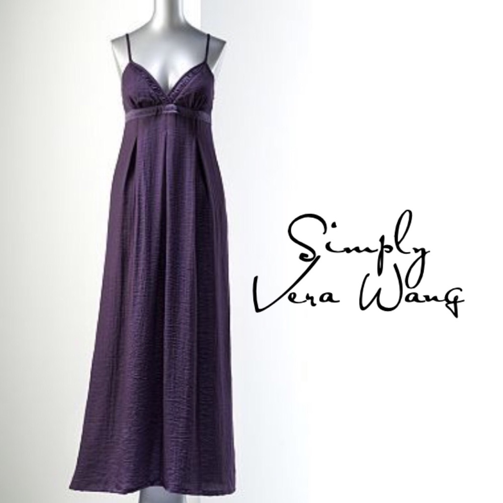 Simply Vera Wang pleated empire waist dress XS
